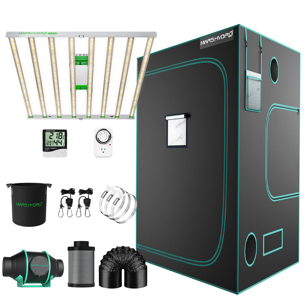 Mars Hydro FC 6500 730W LED with 150x150x200cm Complete Grow Tent Kits