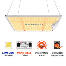 Carica l&#39;immagine nel visualizzatore di Gallery, Spider Farmer SF 1000, SE series, Meanwell driver, dimmer, samsung LED, flexiebel, grow light, gloeilicht, kweeklamp, ce certificaat, Osram, ppe 2.75 mol, samsung horticulture LED, high PPFD, wit licht, full spectrum, 300watt, daisy chain, energy saving, SE5000, yoyo, kwaliteit, hydroponic, grow tent, greenhouse, Samsung LED
